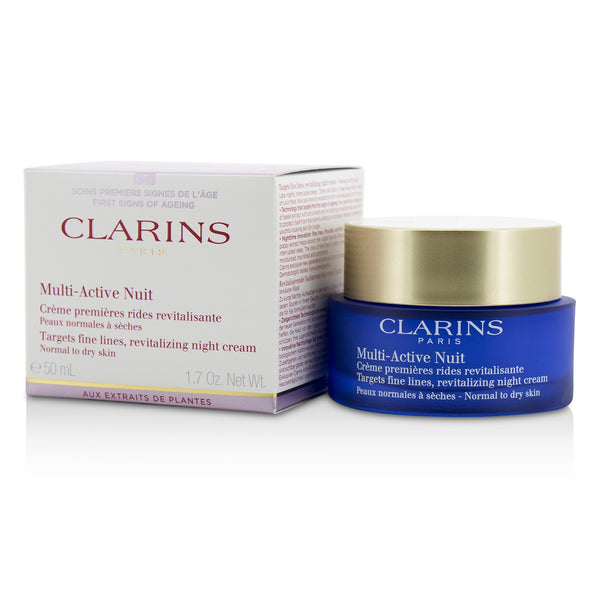 Clarins Multi-Active Night Targets Fine Lines Revitalizing Night Cream - For Normal To Dry Skin 