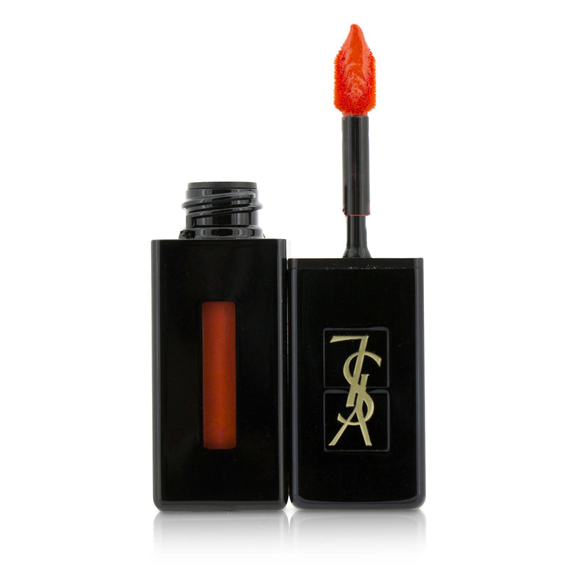 Yves Saint Laurent Rouge Pur Couture Vernis A Levres Vinyl Cream Creamy Stain - # 406 Orange Electro 