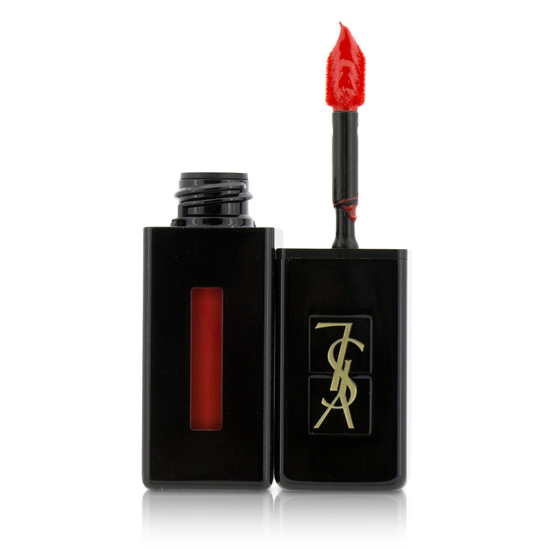 Yves Saint Laurent Rouge Pur Couture Vernis A Levres Vinyl Cream Creamy Stain - # 411 Rhythm Red 