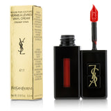 Yves Saint Laurent Rouge Pur Couture Vernis A Levres Vinyl Cream Creamy Stain - # 411 Rhythm Red  5.5ml/0.18oz