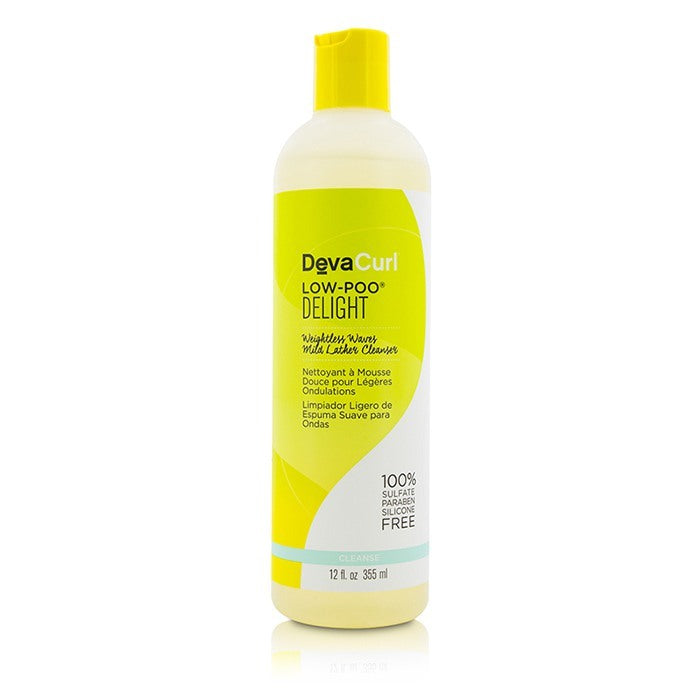 DevaCurl Low-Poo Delight (Weightless Waves Mild Lather Cleanser - For Wavy Hair) 355ml/12oz