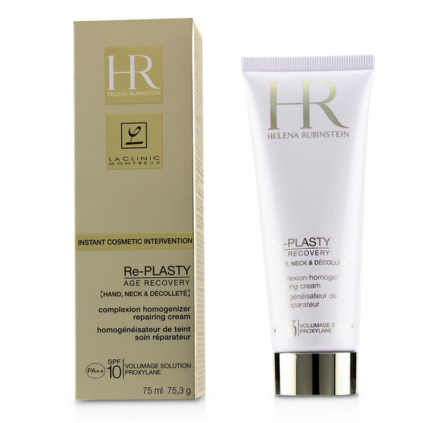 Helena Rubinstein Re-Plasty Age Recovery Complexion Homogenizer Repairing Cream SPF 10- For Hand, Neck & Decollete 