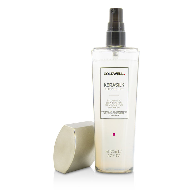Goldwell Kerasilk Reconstruct Regenerating Blow-Dry Spray (For Stressed and Damaged Hair) 