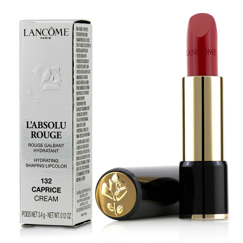 Lancome L' Absolu Rouge Hydrating Shaping Lipcolor - # 132 Caprice (Cream)  3.4g/0.12oz