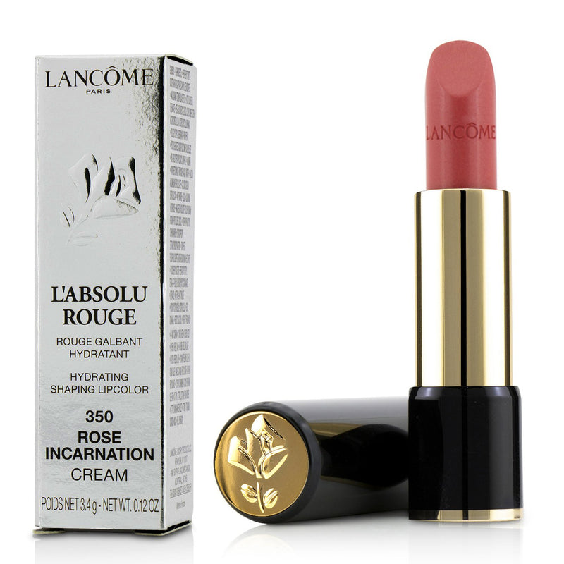 Lancome L' Absolu Rouge Hydrating Shaping Lipcolor - # 350 Rose Incarnation  3.4g/0.12oz