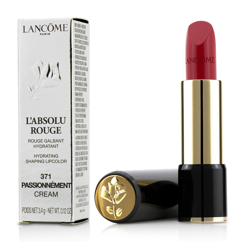 Lancome L' Absolu Rouge Hydrating Shaping Lipcolor - # 371 Passionnement (Cream)  3.4g/0.12oz