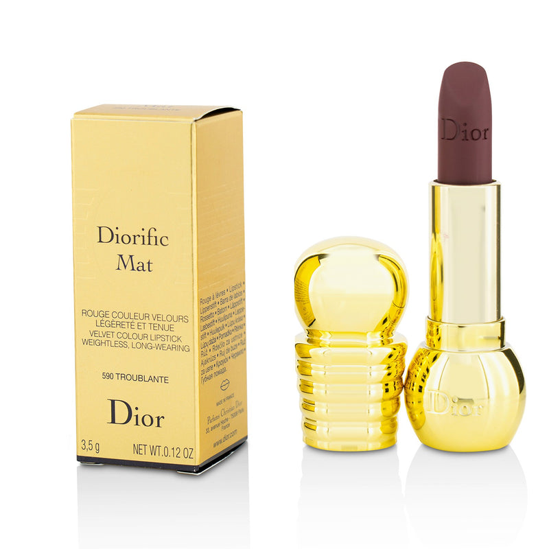 Christian Dior Diorific Mat Velvet Colour Lipstick - # 590 Troublante 