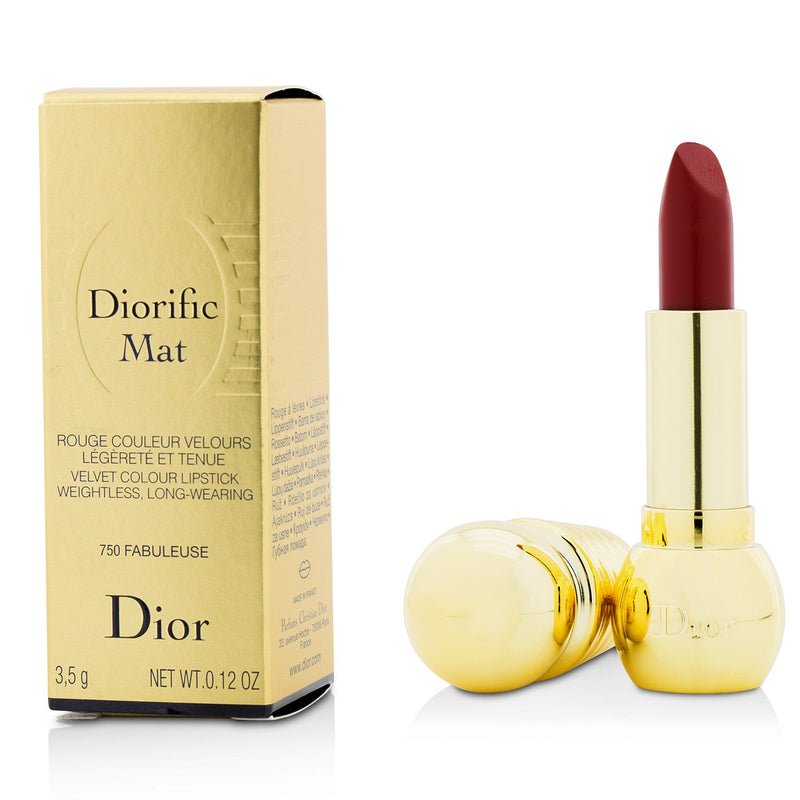 Christian Dior Diorific Mat Velvet Colour Lipstick - # 750 Fabuleuse 