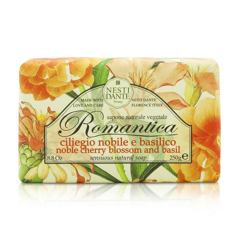 Nesti Dante Romantica Sensuous Natural Soap - Noble Cherry Blossom & Basil 