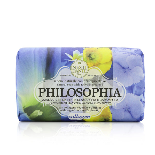 Nesti Dante Philosophia Natural Soap - Collagen - Blue Azalea, Ambrosia Nectar & Starfruit With Vegetal Collagen & Ginseng 