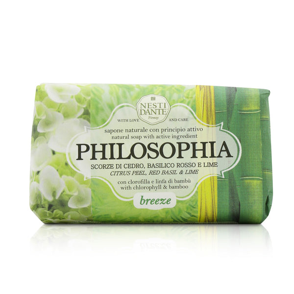 Nesti Dante Philosophia Natural Soap - Breeze - Citrus Peel, Red Basil & Lime With Chlorophyll & Bamboo 