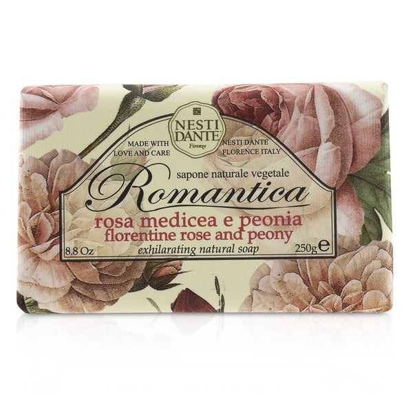 Nesti Dante Romantica Exhilarating Natural Soap - Florentine Rose & Peony 