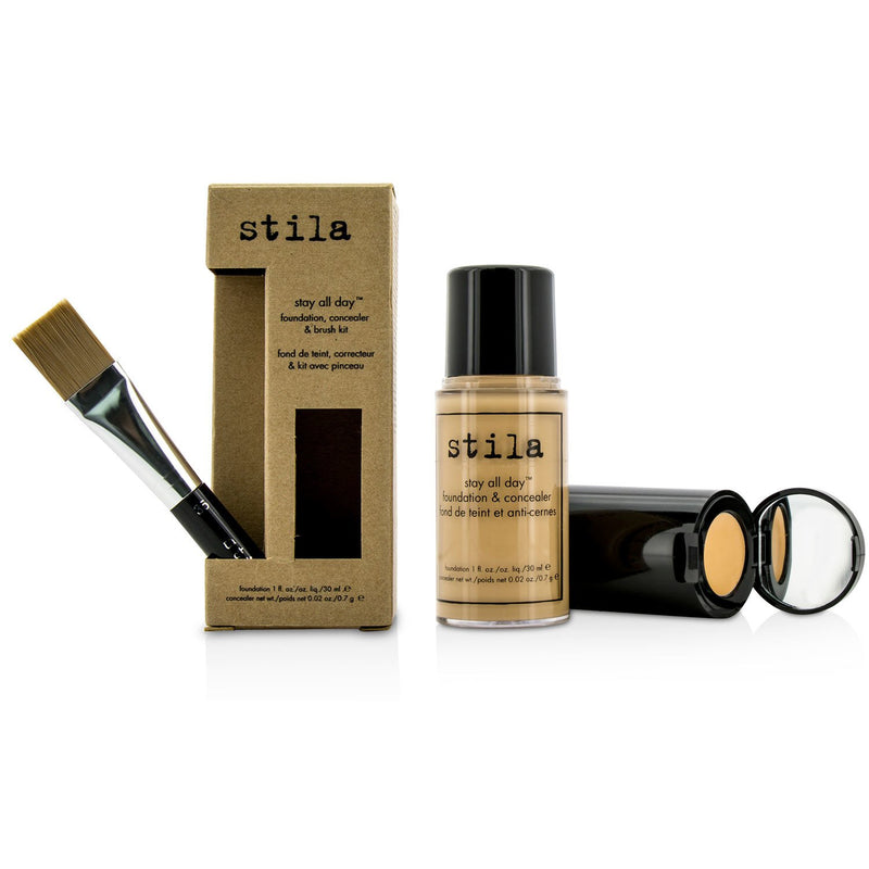 Stila Stay All Day Foundation, Concealer & Brush Kit - # 7 Buff 