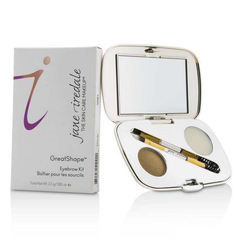 Jane Iredale GreatShape Eyebrow Kit (1x Brow Powder, 1x Brow Wax, 1x Applicator) - Blonde 