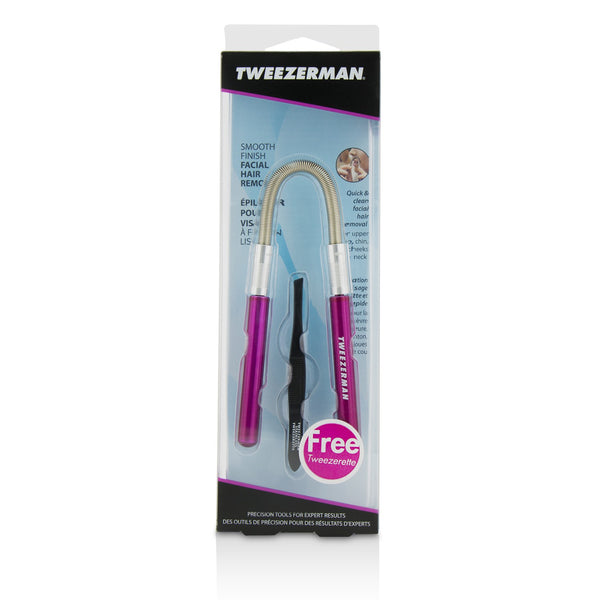 Tweezerman Smooth Finish Facial Hair Remover - Pink (With Black Slant Tweezerette) 