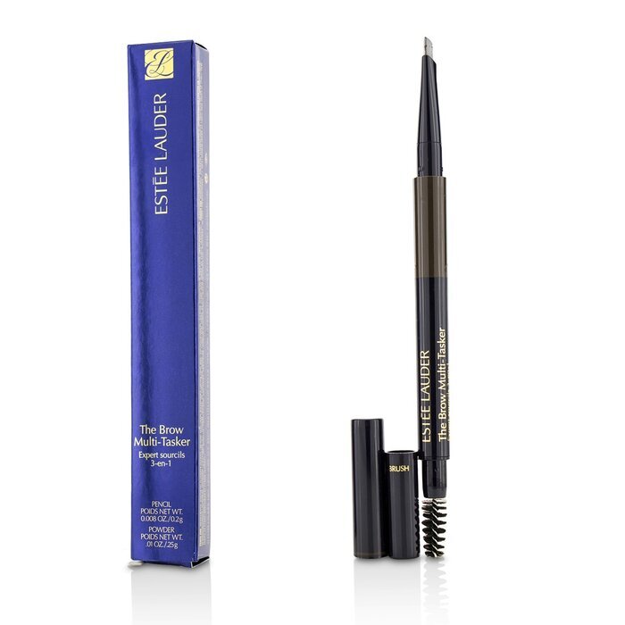 Estee Lauder The Brow MultiTasker 3 in 1 (Brow Pencil, Powder and Brush) - # 04 Dark Brunette 0.45g/0.018oz