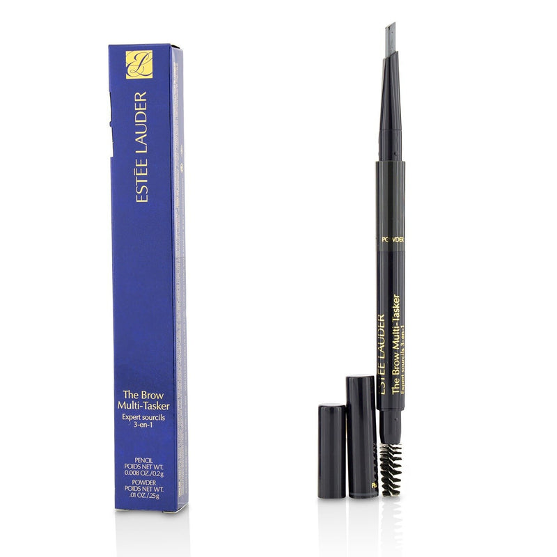 Estee Lauder The Brow MultiTasker 3 in 1 (Brow Pencil, Powder and Brush) - # 05 Black  0.45g/0.018oz