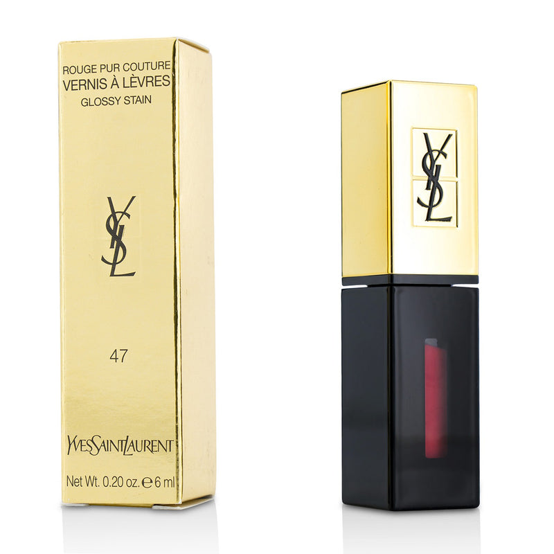 Yves Saint Laurent Rouge Pur Couture Vernis a Levres Glossy Stain - # 47 Carmin Tag  6ml/0.2oz