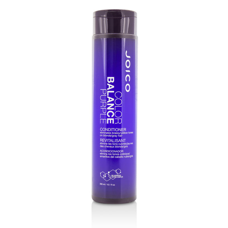 Joico Color Balance Purple Conditioner (Eliminates Brassy/Yellow Tones on Blonde/Gray Hair)  300ml/10.1oz