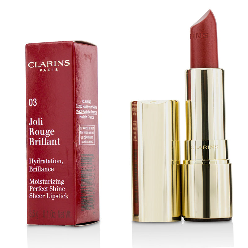 Clarins Joli Rouge Brillant (Moisturizing Perfect Shine Sheer Lipstick) - # 03 Guava 