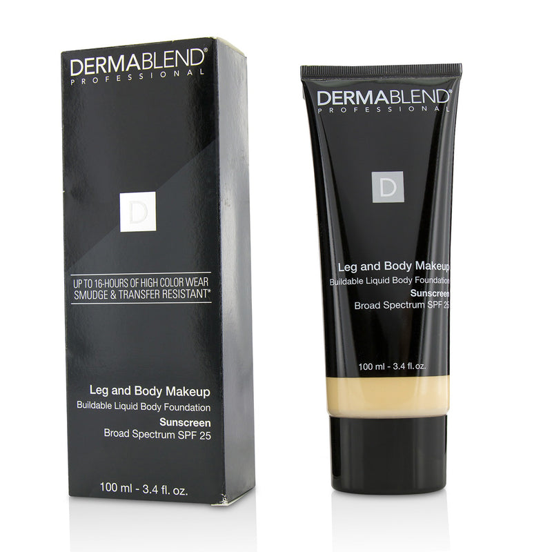 Dermablend Leg and Body Make Up Buildable Liquid Body Foundation Sunscreen Broad Spectrum SPF 25 - #Fair Nude 0N 