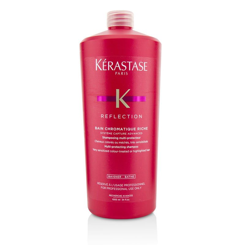Kerastase Reflection Bain Chromatique Riche Multi-Protecting Shampoo (Very Sensitized Colour-Treated or Highlighted Hair)  1000ml/34oz
