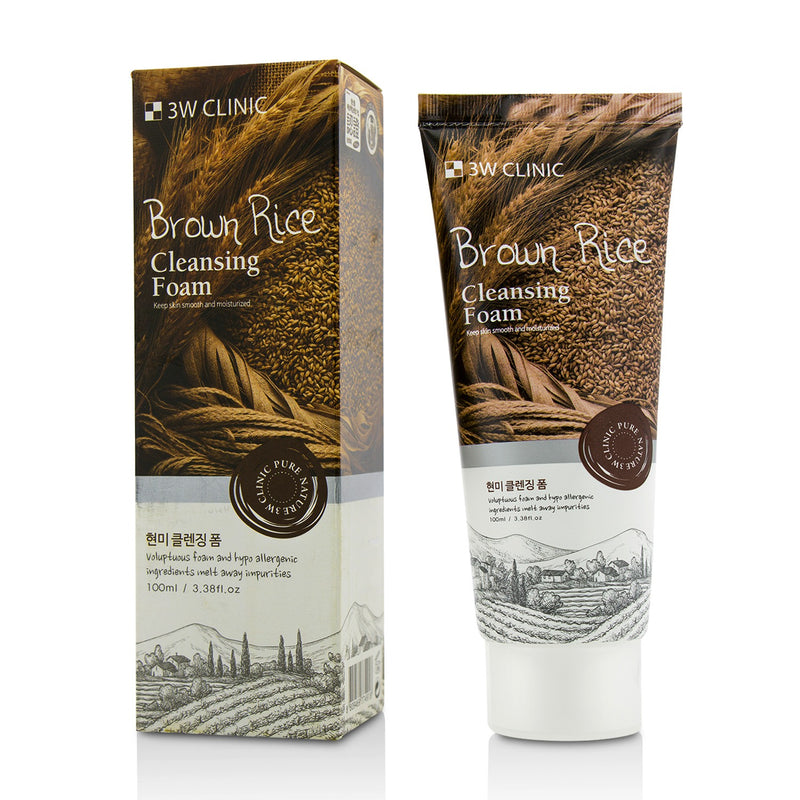 3W Clinic Cleansing Foam - Brown Rice 