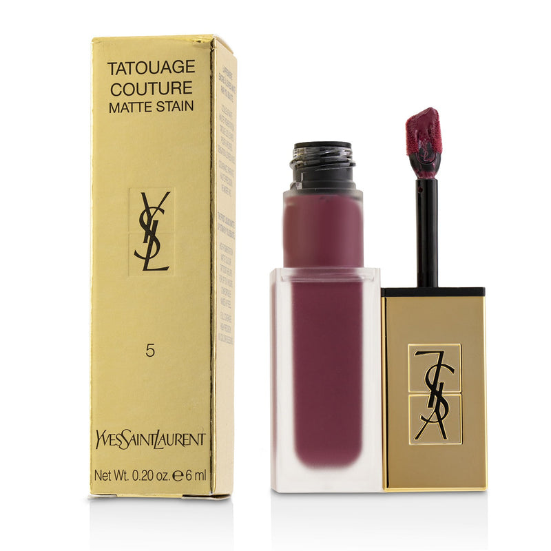 Yves Saint Laurent Tatouage Couture Matte Stain - # 5 Rosewood Gang  6ml/0.2oz