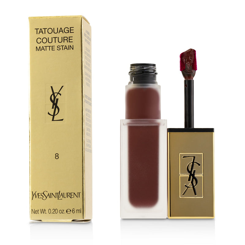 Yves Saint Laurent Tatouage Couture Matte Stain - # 8 Black Red Code  6ml/0.2oz