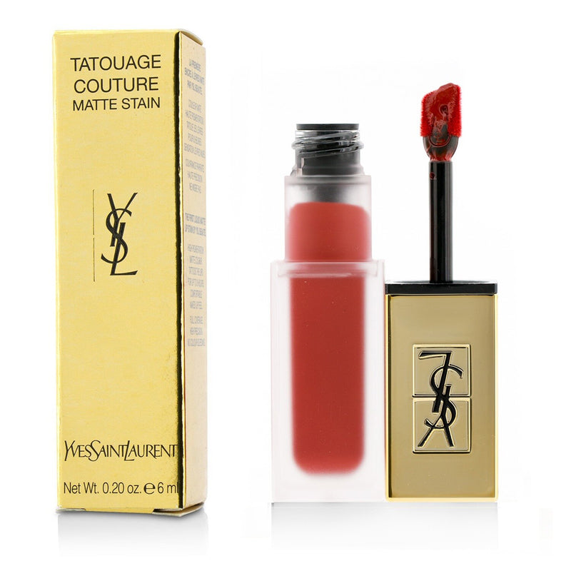 Yves Saint Laurent Tatouage Couture Matte Stain - # 12 Red Tribe  6ml/0.2oz