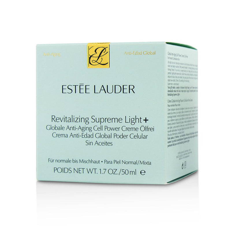 Estee Lauder Revitalizing Supreme Light + Global Anti-Aging Cell Power Creme Oil-Free - For Normal/ Combination Skin 
