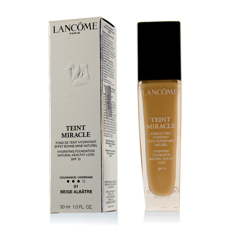 Lancome Teint Miracle Hydrating Foundation Natural Healthy Look SPF 15 - # 01 Beige Albatre  30ml/1oz