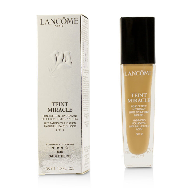 Lancome Teint Miracle Hydrating Foundation Natural Healthy Look SPF 15 - # 045 Sable Beige  30ml/1oz