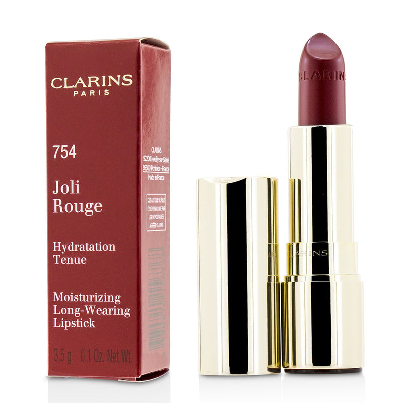 Clarins Joli Rouge (Long Wearing Moisturizing Lipstick) - # 754 Deep Red 