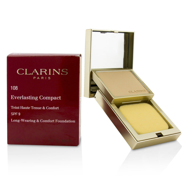 Clarins Everlasting Compact Foundation SPF 9 - # 108 Sand  10g/0.3oz