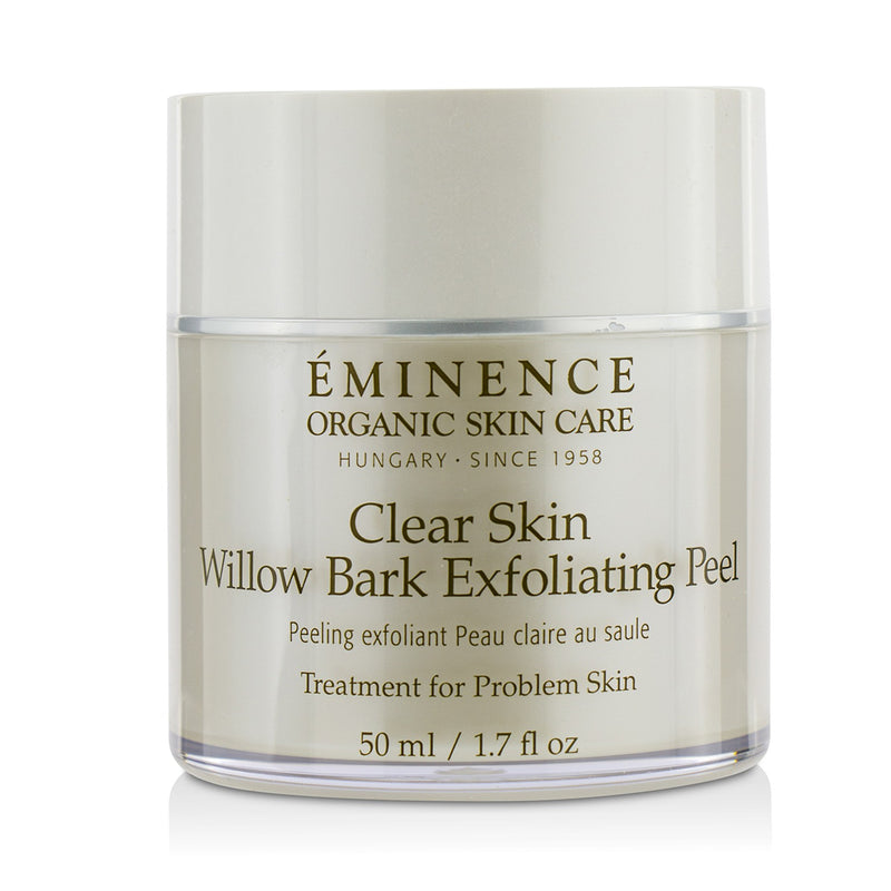 Eminence Clear Skin Willow Bark Exfoliating Peel (with 35 Dual-Textured Cotton Rounds) 