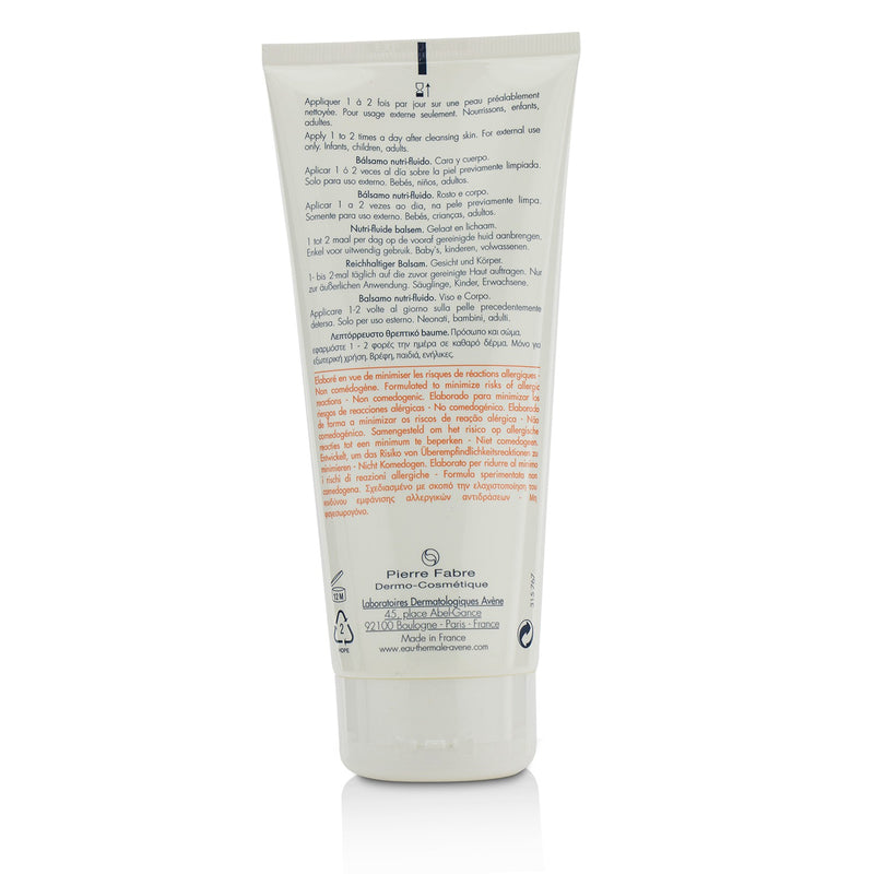 Avene TriXera Nutrition Nutri-Fluid Face & Body Balm - For Dry to Very Dry Sensitive Skin 