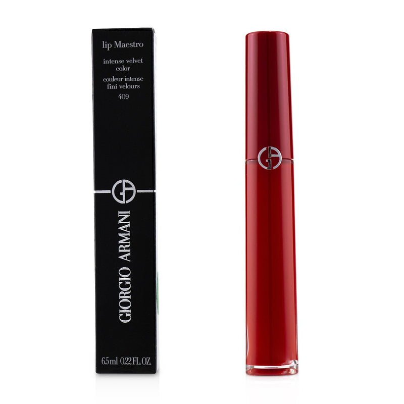 Giorgio Armani Lip Maestro Intense Velvet Color (Liquid Lipstick) - # 409 Red 