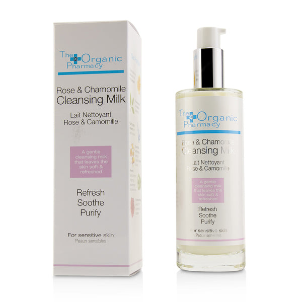 The Organic Pharmacy Rose & Chamomile Cleansing Milk - For Sensitive Skin 