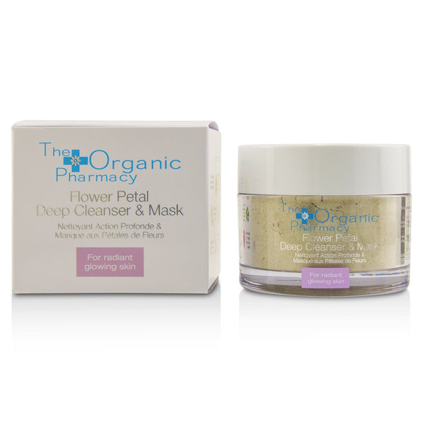 The Organic Pharmacy Flower Petal Deep Cleanser & Mask - For Radiant Glowing Skin 