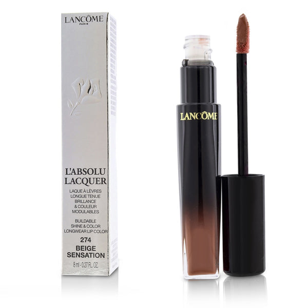 Lancome L'Absolu Lacquer Buildable Shine & Color Longwear Lip Color - # 274 Beige Sensation 