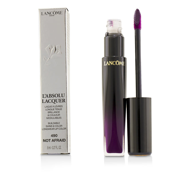 Lancome L'Absolu Lacquer Buildable Shine & Color Longwear Lip Color - # 490 Not Afraid 