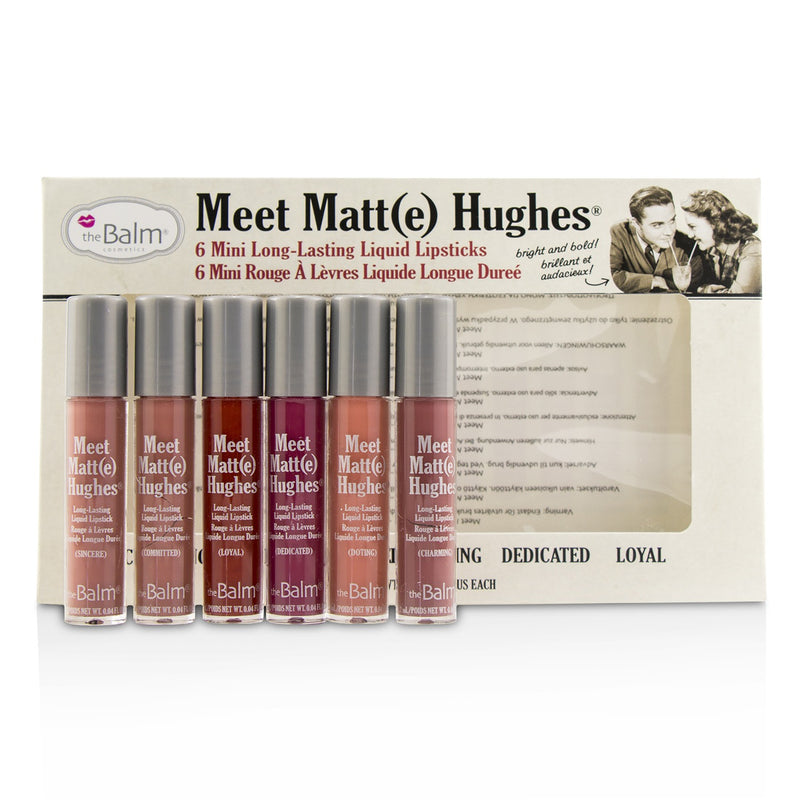 TheBalm Meet Matt(e) Hughes 6 Mini Long Lasting Liquid Lipsticks Kit - Vol.1 