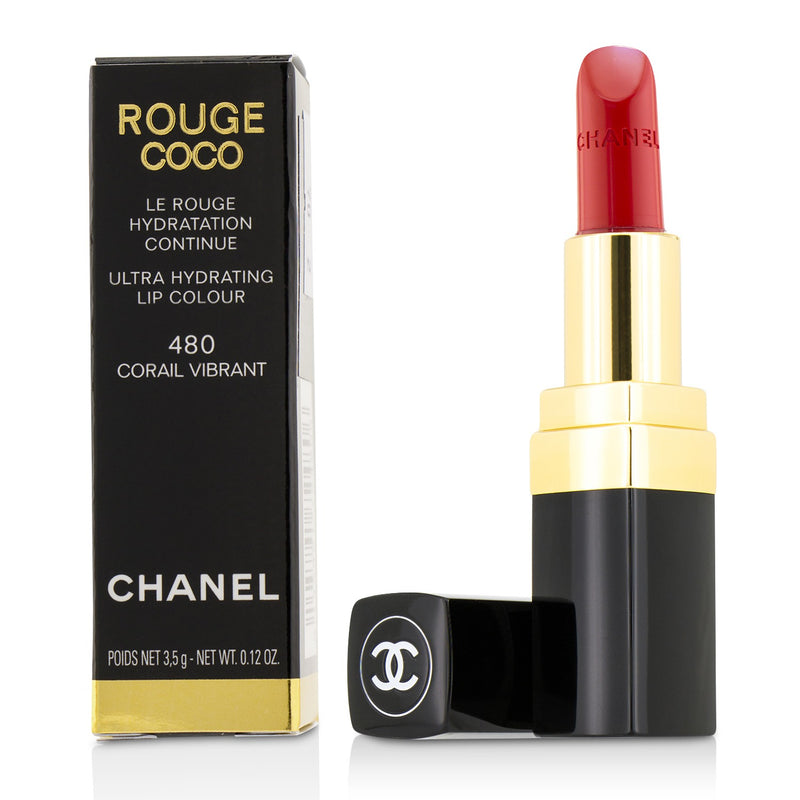 Chanel Rouge Coco Ultra Hydrating Lip Colour - # 480 Corail Vibrant 