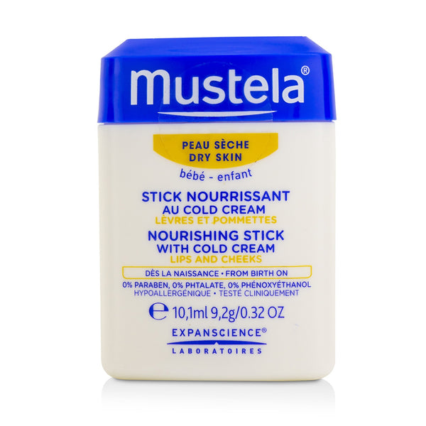 Mustela Nourishing Stick With Cold Cream (Lips & Cheeks) - For Dry Skin  9.2g/0.32oz