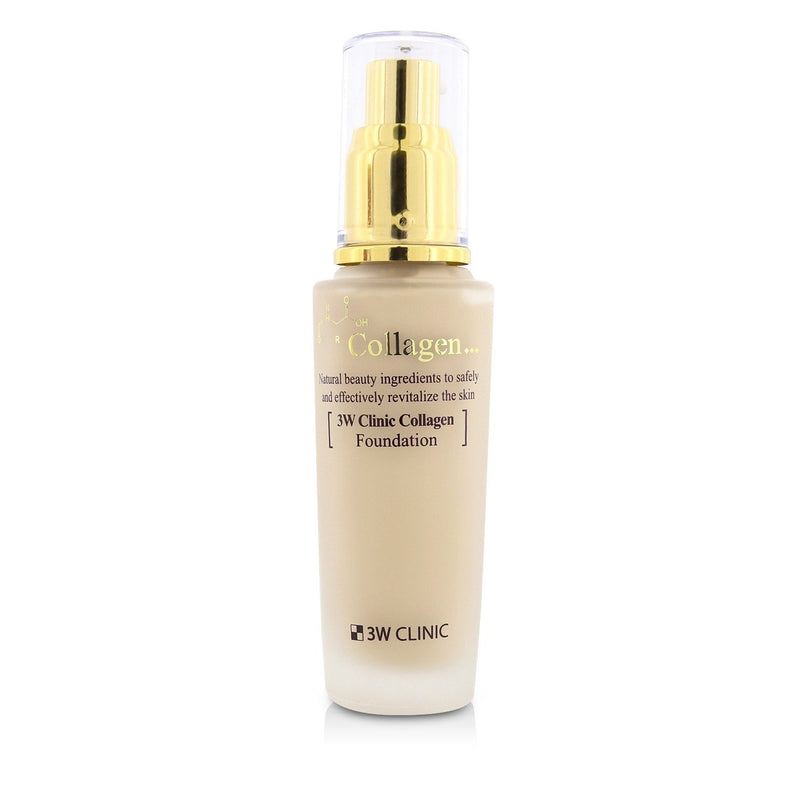 3W Clinic Collagen Foundation - # 21 (Transparent Beige) 