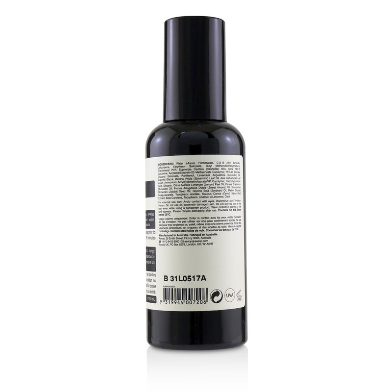 aesop protective faical lotion SPF50