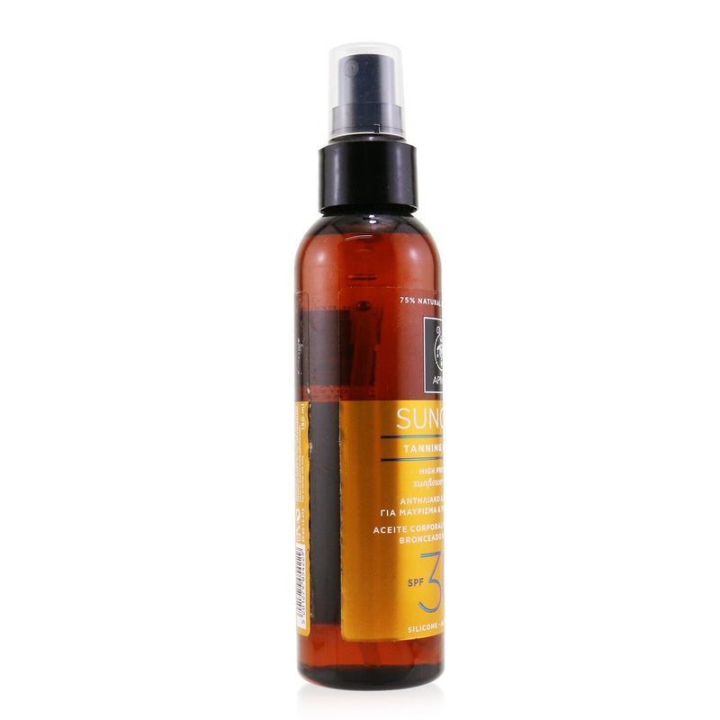 Apivita Suncare Tanning Body Oil SPF 30 With Sunflower & Carrot 