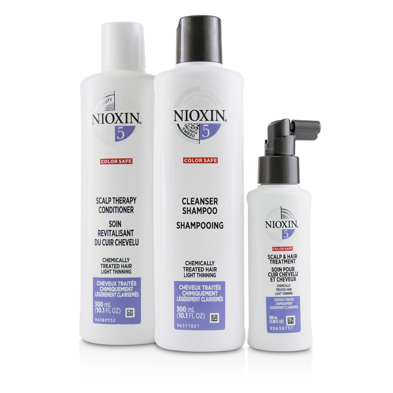 Nioxin 3D Care System Kit 5 - For Chemically Treated Hair, Light Thinning 