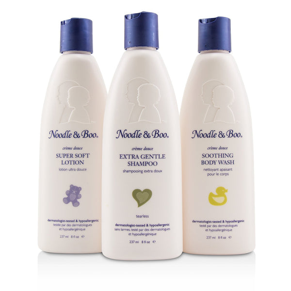 Noodle & Boo Starter Gift Set: Extra Gentle Shampoo 237ml/8oz + Soothing Body Wash 237ml/8oz + Super Soft Lotion 237ml/8oz  3pc